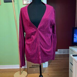 Merona 2XL Maroon Cardigan